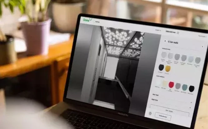 Orona design tool on laptop